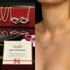 Сребърно колие със стилизирана безкрайност
