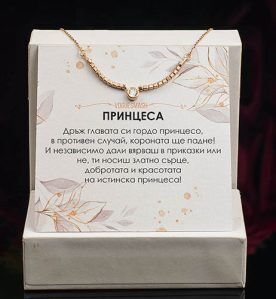 Сребърен чоукър с изкрящи циркони и 18 каратово злато